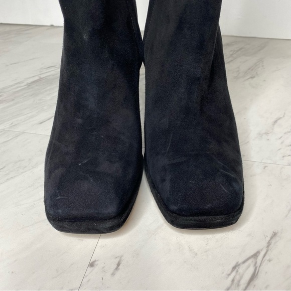 Sam Edelman Jaye Heeled Black Suede Bootie 10M - Picture 9 of 16